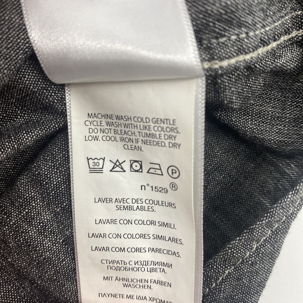 Polo RALPH LAUREN Shirt Boys Size Medium Casual Formal Long Sleeve Black White - Picture 8 of 11